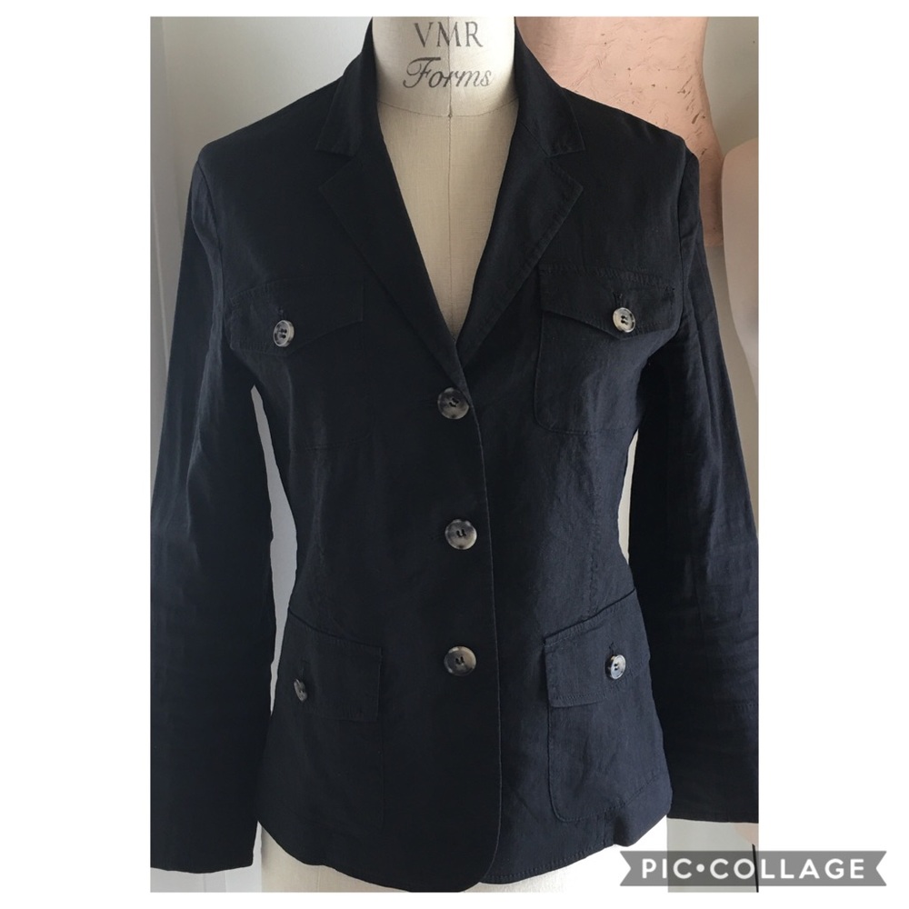 Theory Stretch Linen Blazer size 10